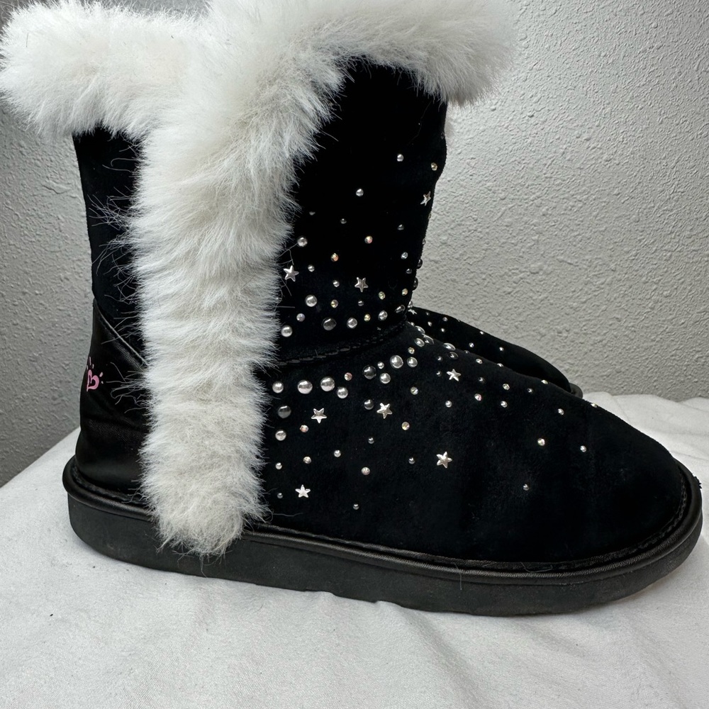⭐️Justice- Embellished Sparkle Fur Boot